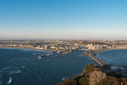 Vista de Kamakura a partir de Enoshima