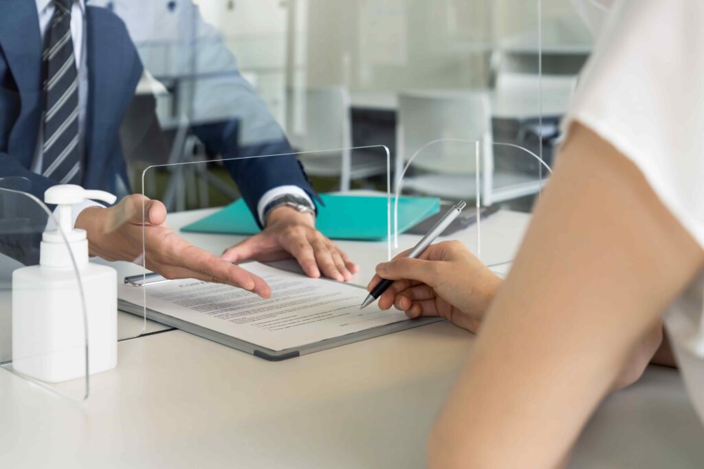 Bank forms to fill up