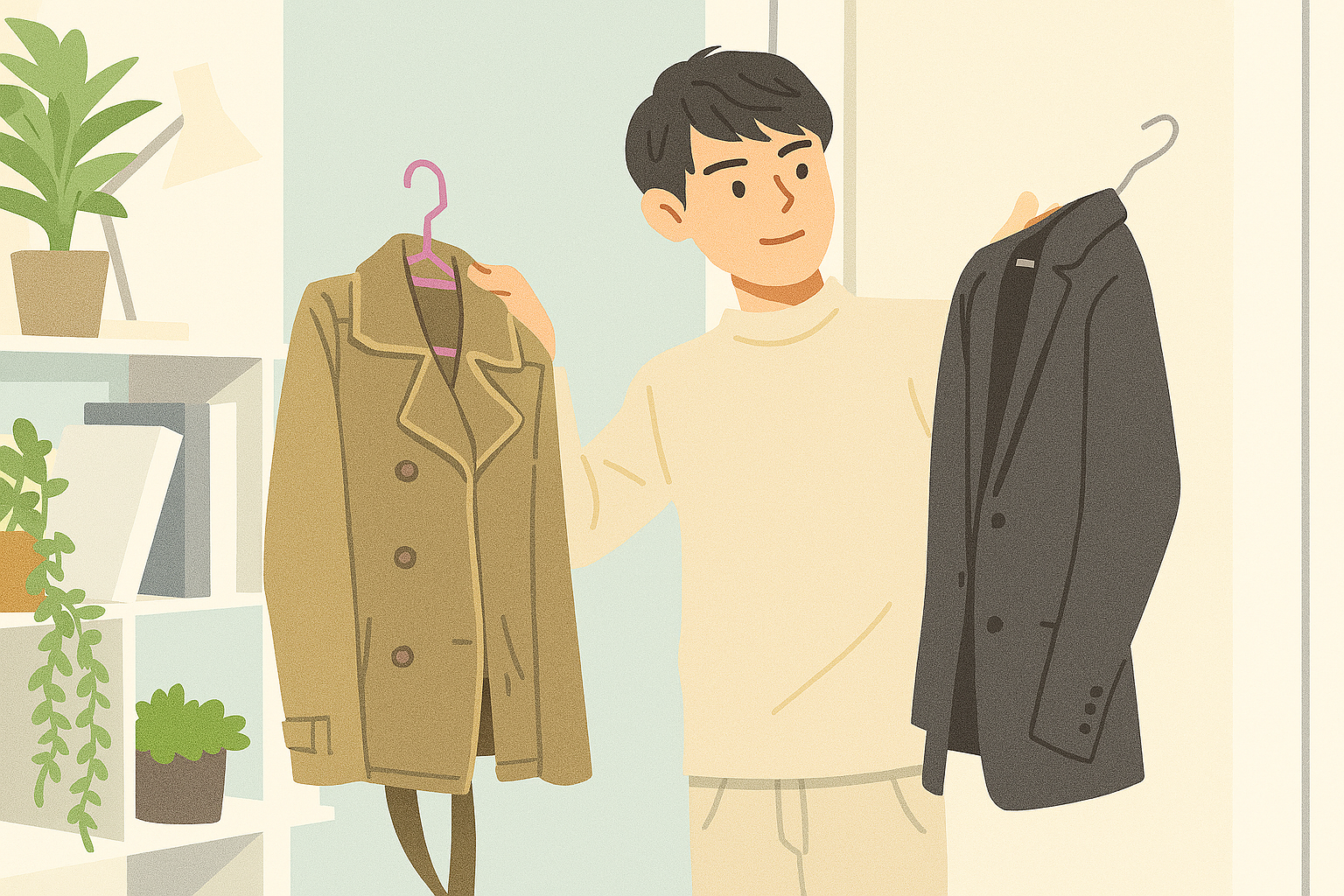 Ideias de armazenamento em apartamentos pequenos para roupas de outono